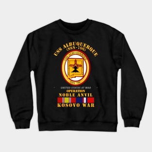 USS Albuquerque (SSN-706) - Kosovo War w SVC Crewneck Sweatshirt